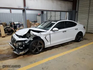 2019 Genesis G70 2.0T Advanced with VIN KMTG44LA9KU012949, listed as a Copart auction lot 44118065 with 166,212 mi miles and Salvage Title. Bid and sale history available at carsss.com. Image 1.