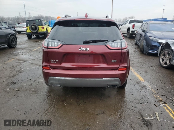 2019 Jeep Cherokee Overland with VIN 1C4PJMJN7KD116482, listed as a Copart auction lot 43687555 with 31,732 mi miles and Clean title. Bid and sale history available at DreamBid. Image 6.