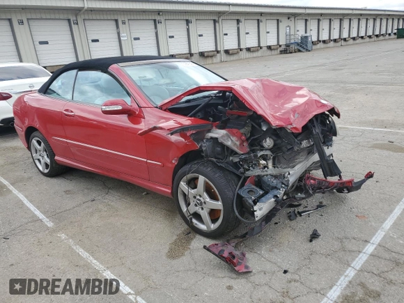 2005 Mercedes-Benz CLK 5.0L with VIN WDBTK75G05T036300, listed as a Copart auction lot 50647345 with 88,041 mi miles and Salvage Title. Bid and sale history available at carsss.com. Image 4.