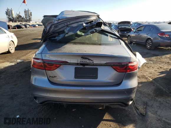 2021 Jaguar XF SE with VIN SAJBG4FX2MCY87848, listed as a Copart auction lot 45083885 with 0 mi miles and Salvage Title. Bid and sale history available at carsss.com. Image 6.