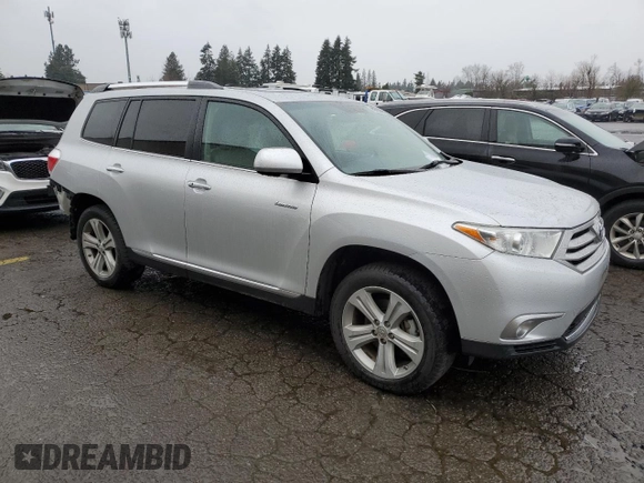 2012 Toyota Highlander Limited with VIN 5TDDK3EH1CS162748, listed as a Copart auction lot 86255354 with 158,088 mi miles and Salvage Title. Bid and sale history available at carsss.com. Image 4.