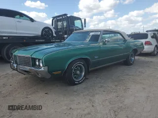 1972 Oldsmobile Cutlass with VIN 3J67K2M135052, listed as a Copart auction lot 75190394 with 78,577 mi miles and Non Repairable. Bid and sale history available at DreamBid. Image 1.