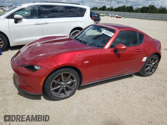 2017 Mazda MX-5 Miata RF Grand Touring with VIN JM1NDAM71H0106167, listed as a Copart auction lot 74099534 with 0 mi miles and Non Repairable. Bid and sale history available at carsss.com. Image 1.