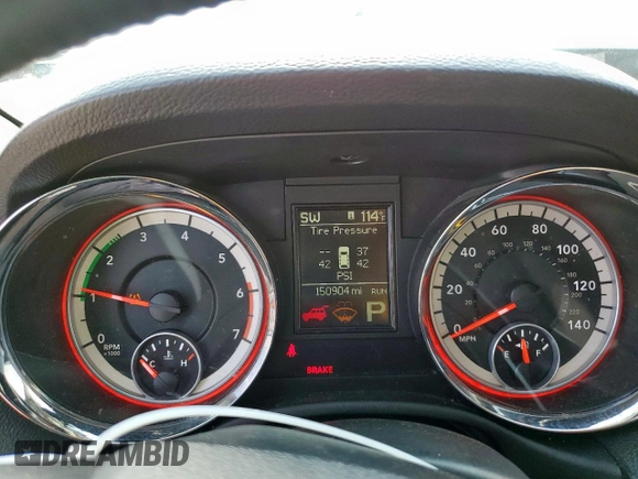 2013 Dodge Durango R/T with VIN 1C4SDHCT7DC697592, listed as a Copart auction lot 59778425 with 150,904 mi miles and Salvage title. Bid and sale history available at DreamBid. Image 9.