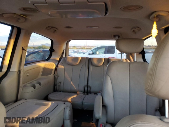 2008 Kia Sedona LX with VIN KNDMB233586199388, listed as a Copart auction lot 73033294 with 185,163 mi miles and Clean Title. Bid and sale history available at carsss.com. Image 10.