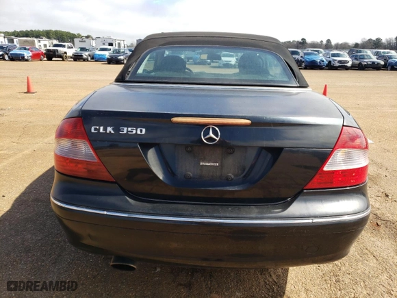 2007 Mercedes-Benz CLK-Class 3.5L with VIN WDBTK56F97F205760, listed as a Copart auction lot 46755565 with 129,202 mi miles and Clean Title. Bid and sale history available at carsss.com. Image 6.