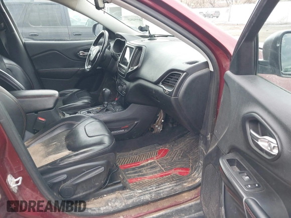 2019 Jeep Cherokee Trailhawk Elite with VIN 1C4PJMBX3KD483704, listed as a IAAI auction lot 40994848 with 176,770 mi miles. Bid and sale history available at carsss.com. Image 5.