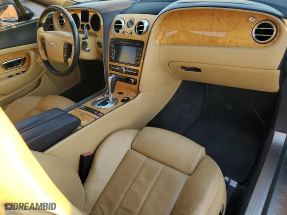 2007 Bentley Continental GT with VIN SCBCR73W77C040163, listed as a Copart auction lot 81173984 with 95,173 mi miles and Salvage Title. Bid and sale history available at carsss.com. Image 8.