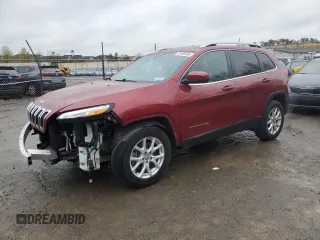 2017 Jeep Cherokee Latitude with VIN 1C4PJMCB8HW596595, listed as a Copart auction lot 51969565 with 118,665 mi miles and Salvage Title. Bid and sale history available at carsss.com. Image 1.