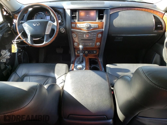 2017 Infiniti QX80 with VIN JN8AZ2NC3H9432070, listed as a Copart auction lot 60469744 with 52,173 mi miles and Salvage Title. Bid and sale history available at carsss.com. Image 8.