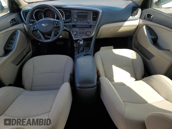 2013 Kia Optima LX with VIN KNAGM4A78D5351671, listed as a Copart auction lot 45056455 with 55,541 mi miles and Clean Title. Bid and sale history available at carsss.com. Image 8.