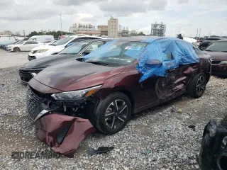 2025 Nissan Sentra SV с VIN 3N1AB8CVXSY300225, выставлен на аукционе Copart как лот 60144065 с пробегом 6 340 миль миль и Списание • Salvage title. История ставок и продаж доступна на DreamBid. Изображение 1.