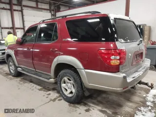 2002 Toyota Sequoia SR5 with VIN 5TDBT44A62S083590, listed as a IAAI auction lot 41747811 with 346,127 mi miles. Bid and sale history available at carsss.com. Image 3.