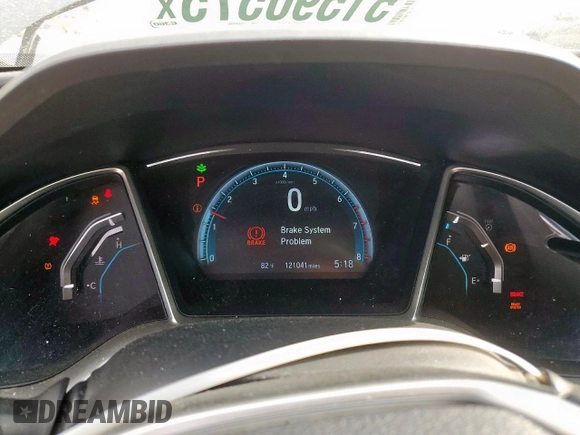2016 Honda Civic EX-T z VIN 19XFC1F37GE012186, wystawiony jako Copart lot #51590575 z przebiegiem 121 041 mil mil oraz Szkoda całkowita • Salvage title. Historia ofert i sprzedaży dostępna na DreamBid. Obrazek 9.