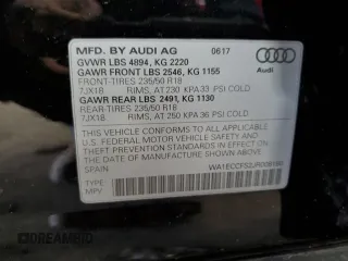2018 Audi Q3 Premium with VIN WA1ECCFS2JR008180, listed as a Copart auction lot 58560735 with 122,557 mi miles and Non repairable. Bid and sale history available at DreamBid. Image 14.