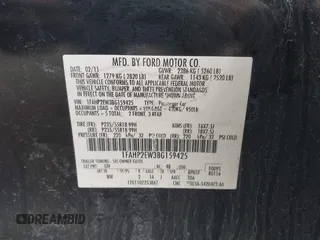 2011 Ford Taurus SEL with VIN 1FAHP2EW3BG159425, listed as a IAAI auction lot 42000815 with 217,783 mi miles and . Bid and sale history available at DreamBid. Image 9.