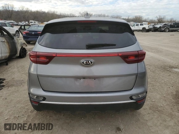 2020 Kia Sportage LX with VIN KNDPM3AC0L7702554, listed as a Copart auction lot 50599375 with 39,304 mi miles and Salvage Title. Bid and sale history available at DreamBid. Image 6.