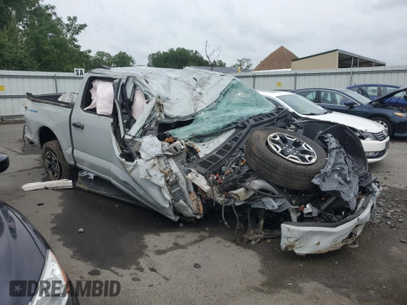2023 Ford F-150 Lightning Pro with VIN 1FTVW1EL9PWG58758, listed as a Copart auction lot 64410814 with Not provided miles and Salvage title. Bid and sale history available at DreamBid. Image 4.