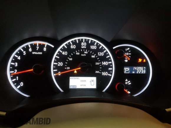 2011 Nissan Quest SL with VIN JN8AE2KP0B9006265, listed as a Copart auction lot 61105715 with 143,967 mi miles and Salvage title. Bid and sale history available at DreamBid. Image 9.
