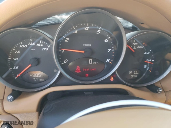 2007 Porsche Boxster with VIN WP0CA29887U711673, listed as a Copart auction lot 77713664 with 49,854 mi miles and Salvage Title. Bid and sale history available at carsss.com. Image 9.