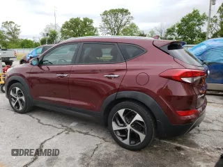 2016 Hyundai Tucson Limited z VIN KM8J33A27GU113407, wystawiony jako Copart lot #56000655 z przebiegiem 133 670 mil mil oraz Czysty tytuł • Clean title. Historia ofert i sprzedaży dostępna na DreamBid. Obrazek 2.