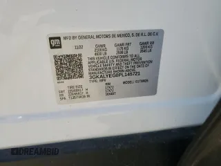 2023 GMC Terrain AT4 with VIN 3GKALYEG0PL145721, listed as a Copart auction lot 57461565 with 41,279 mi miles and Salvage title. Bid and sale history available at DreamBid. Image 14.