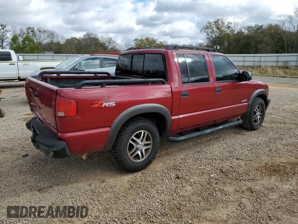 2004 Chevrolet S-10 LS with VIN 1GCDT13X94K104312, listed as a Copart auction lot 49689265 with 124,377 mi miles and Salvage Title. Bid and sale history available at DreamBid. Image 3.