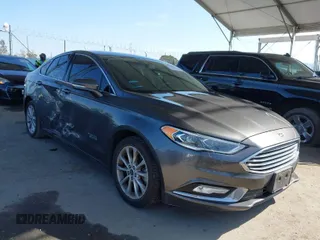 2018 Ford Fusion Energi Titanium with VIN 3FA6P0SU7JR204551, listed as a IAAI auction lot 41967046 with 118,671 mi miles. Bid and sale history available at carsss.com. Image 1.
