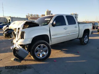 2013 GMC Sierra 1500 SLT with VIN 3GTP2WE76DG365849, listed as a Copart auction lot 46502855 with Not provided miles and Salvage title. Bid and sale history available at DreamBid. Image 1.