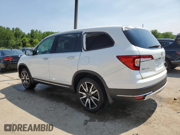 2022 Honda Pilot Elite with VIN 5FNYF6H08NB059590, listed as a Copart auction lot 57460235 with 67,593 mi miles and Salvage title. Bid and sale history available at DreamBid. Image 2.