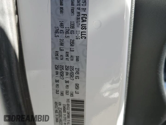 2017 Dodge Grand Caravan SE Plus z VIN 2C4RDGBG1HR637110, wystawiony jako Copart lot #48855755 z przebiegiem 102 373 mil mil oraz Szkoda całkowita • Salvage title. Historia ofert i sprzedaży dostępna na DreamBid. Obrazek 13.
