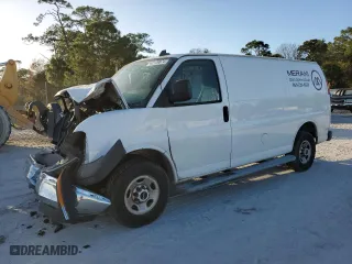 2019 GMC Savana Cargo Van with VIN 1GTW7AFG9K1282216, listed as a Copart auction lot 77577194 with 88,495 mi miles and Non Repairable. Bid and sale history available at carsss.com. Image 1.