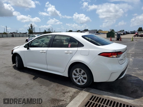 2020 Toyota Corolla LE with VIN JTDEPRAE6LJ079057, listed as a Copart auction lot 55429585 with 11,169 mi miles and Salvage Title. Bid and sale history available at DreamBid. Image 2.