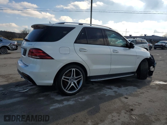 2018 Mercedes-Benz GLE 43 AMG with VIN 4JGDA6EB9JB025525, listed as a Copart auction lot 86978854 with 20,988 mi miles and Salvage Title. Bid and sale history available at DreamBid. Image 3.