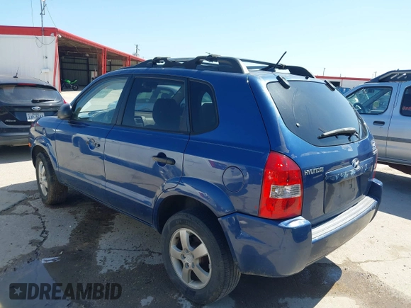 2006 Hyundai Tucson GL with VIN KM8JM12B06U386154, listed as a IAAI auction lot 41989899 with 168,069 mi miles. Bid and sale history available at carsss.com. Image 3.