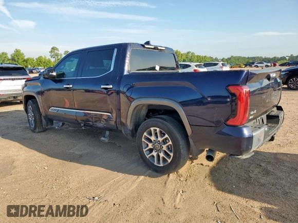 2024 Toyota Tundra 1794 Edition with VIN 5TFMC5DB7RX064784, listed as a Copart auction lot 62749385 with 17,587 mi miles and Salvage title. Bid and sale history available at DreamBid. Image 2.