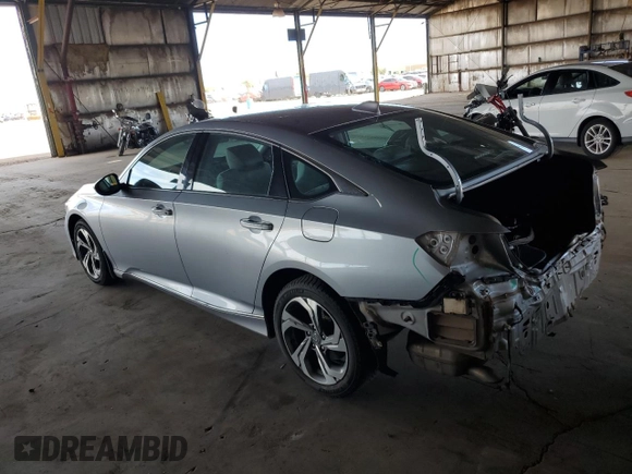 2018 Honda Accord EX with VIN 1HGCV1F47JA136590, listed as a Copart auction lot 53851585 with 100,260 mi miles and Salvage Title. Bid and sale history available at DreamBid. Image 2.