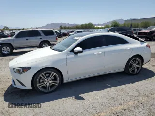 2020 Mercedes-Benz CLA 250 with VIN WDD5J4GB3LN032410, listed as a Copart auction lot 58544725 with 48,037 mi miles and Salvage title. Bid and sale history available at DreamBid. Image 1.