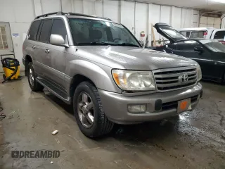2006 Toyota Land Cruiser with VIN JTEHT05J162086780, listed as a Copart auction lot 85012824 with 234,725 mi miles and Salvage Title. Bid and sale history available at carsss.com. Image 4.