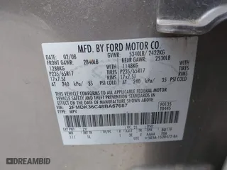 2008 Ford Edge SE with VIN 2FMDK36C48BA67687, listed as a IAAI auction lot 42068301 with 196,987 mi miles. Bid and sale history available at carsss.com. Image 9.