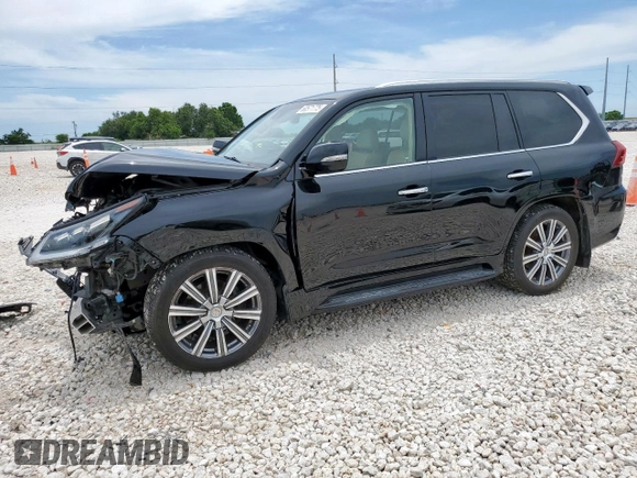 2017 Lexus LX 570 with VIN JTJHY7AX1H4227084, listed as a Copart auction lot 60571775 with 118,085 mi miles and Salvage title. Bid and sale history available at DreamBid. Image 1.