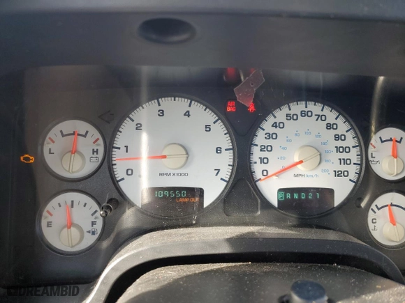 2003 Dodge Ram 1500 ST with VIN 1D7HA16N53J650553, listed as a Copart auction lot 42520285 with 109,550 mi miles and Salvage Title. Bid and sale history available at carsss.com. Image 9.