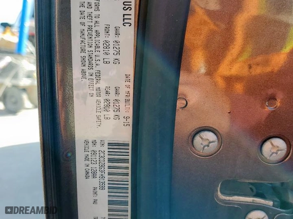 2015 Dodge Challenger SXT Plus with VIN 2C3CDZBG3FH913599, listed as a Copart auction lot 51167225 with 134,256 mi miles and Salvage Title. Bid and sale history available at carsss.com. Image 12.