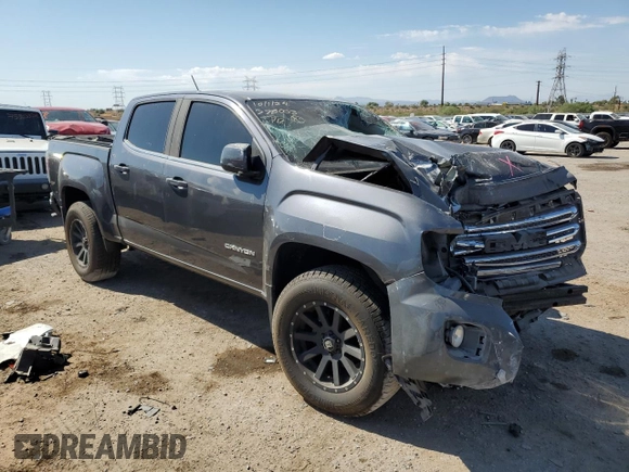 2017 GMC Canyon 2WD SLE with VIN 1GTG5CEN2H1270455, listed as a Copart auction lot 74399904 with 0 mi miles and Salvage Title. Bid and sale history available at carsss.com. Image 4.