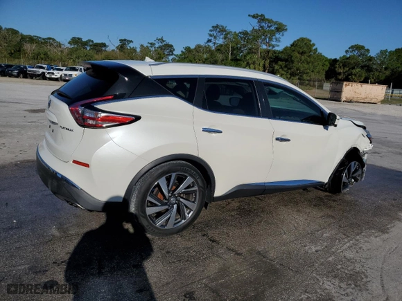 2015 Nissan Murano S with VIN 5N1AZ2MG8FN243401, listed as a Copart auction lot 48669735 with 75,320 mi miles and Salvage Title. Bid and sale history available at carsss.com. Image 3.