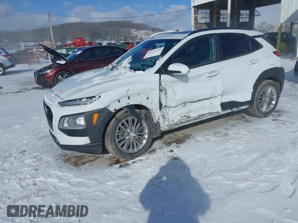 2020 Hyundai Kona SEL Plus with VIN KM8K62AA8LU426019, listed as a IAAI auction lot 41574608 with 61,264 mi miles. Bid and sale history available at carsss.com. Image 19.