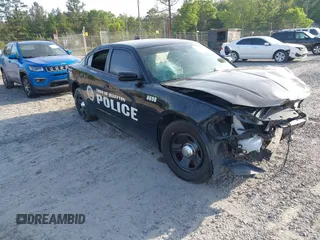 2019 Dodge Charger Police with VIN 2C3CDXAT0KH688698, listed as a IAAI auction lot 42090480 with 49,151 mi miles and . Bid and sale history available at DreamBid. Image 1.