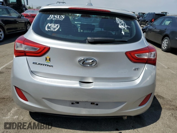 2014 Hyundai Elantra GT with VIN KMHD35LH6EU224649, listed as a Copart auction lot 53884225 with 126,050 mi miles and Salvage Title. Bid and sale history available at carsss.com. Image 6.