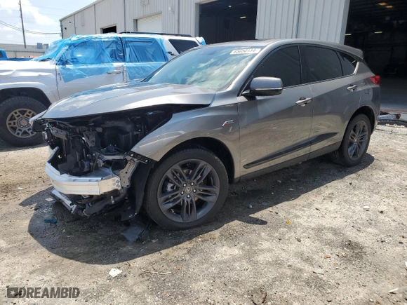 2023 Acura RDX w/A-Spec Package with VIN 5J8TC1H67PL006388, listed as a Copart auction lot 65650114 with 17,032 mi miles and Salvage Title. Bid and sale history available at carsss.com. Image 1.