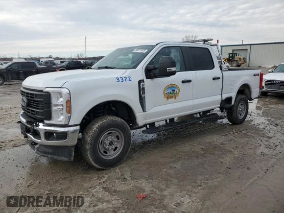 2024 Ford Super Duty F-250 SRW XL with VIN 1FT7W2BA6RED26092, listed as a Copart auction lot 88871925 with 2,282 mi miles and Salvage Title. Bid and sale history available at carsss.com. Image 1.
